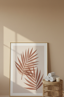 Botanical Spa Bathroom Wall Art - Boho Earthy