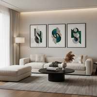 Modern Abstract Living Room Art Set